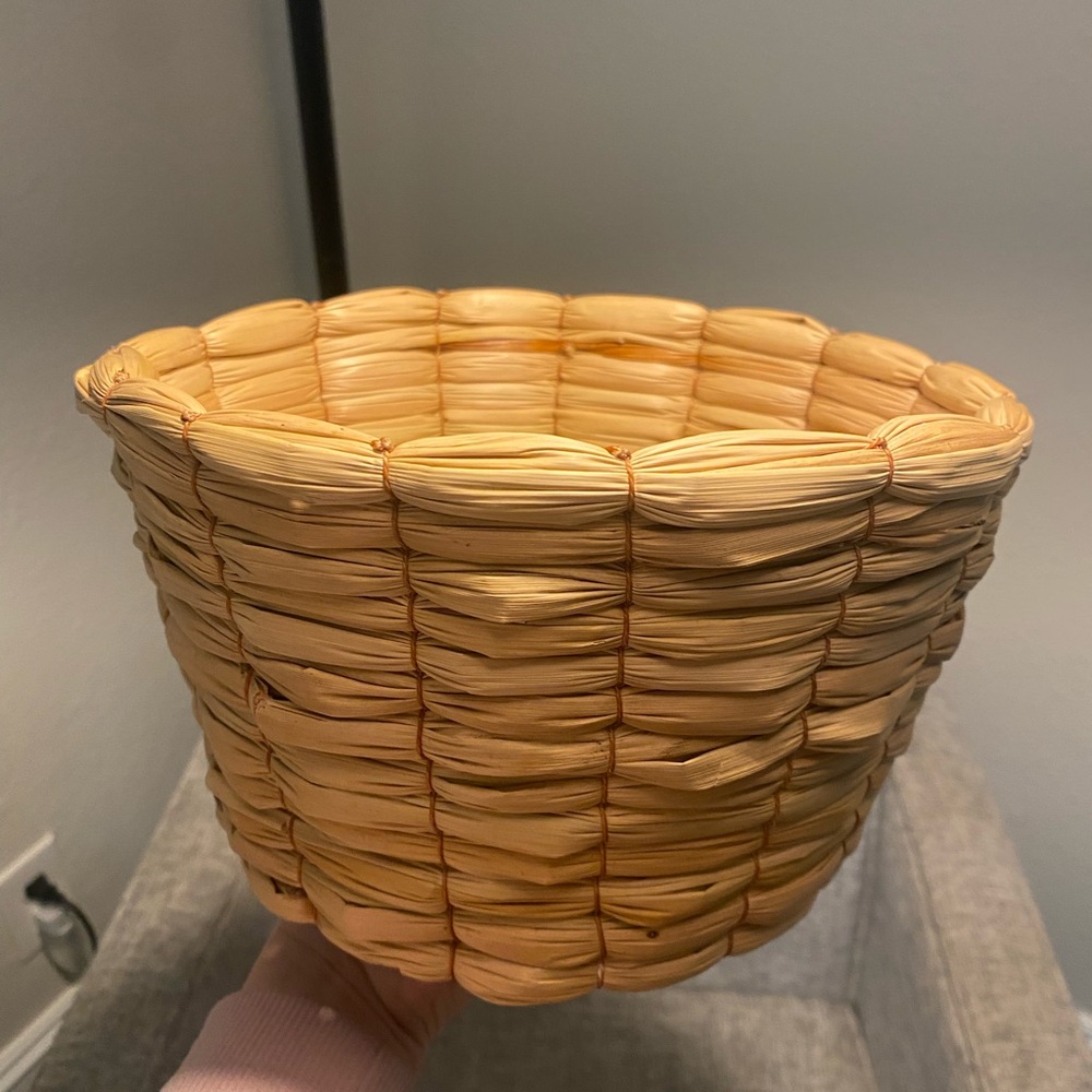Handwoven Tan Basket
